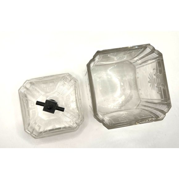 2 Antique Glass Condiment Set Meriden B Company Stand Pickle tongs‎ Castor - Picture 12 of 16